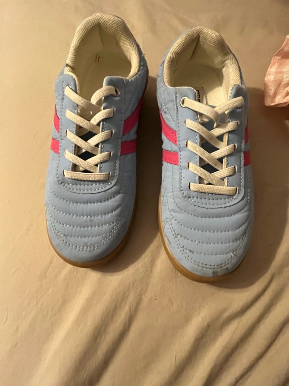 Steve Madden Light Blue and Pink Kids' Sneakers